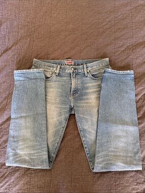 SMN Denim The Finn 32/31 Light Blue Straight Jeans for Men